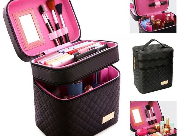 Cosmetic Case Beauty Suitcase Box Organizer Makeup - Main image