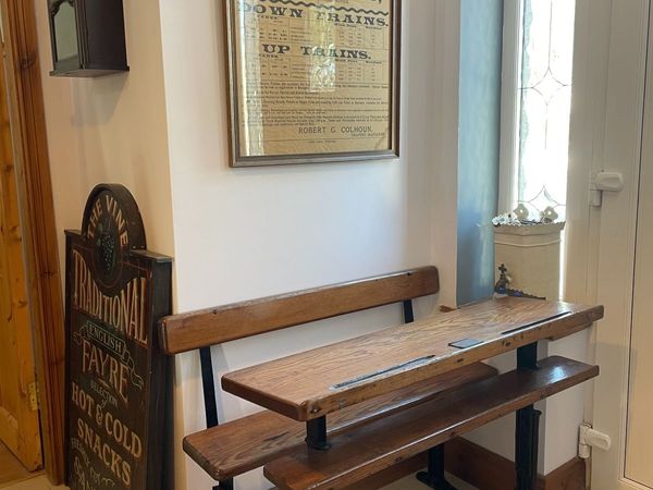 Antique RARE 1920s Kilrane National School Desk - Main image