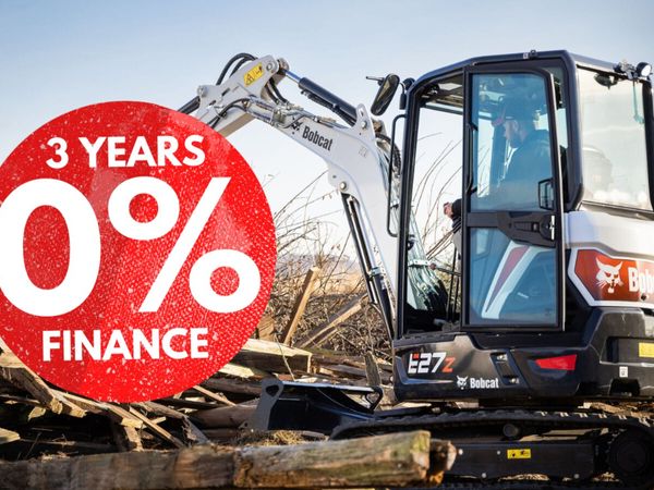 Bobcat E27z Mini Digger | 3 years 0% Finance - Main image