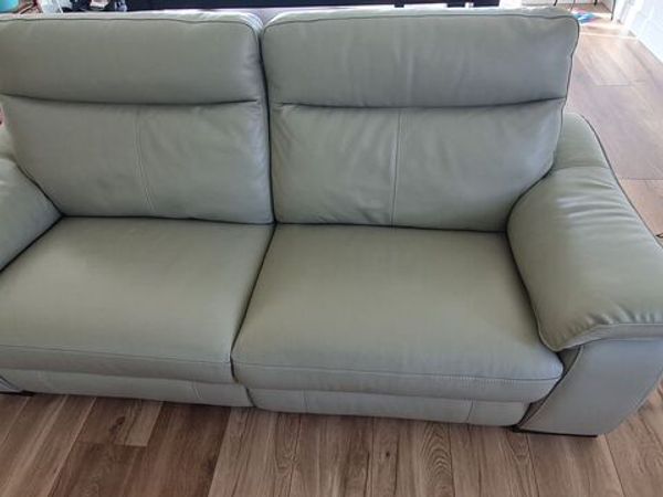 3.5 seater electric leather sofa - Main image