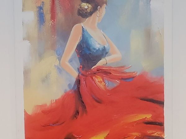 Wieco Art "Flying Skirt" Hand-Painted - Main image