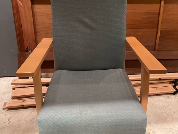 Beautiful Light Green Fabric Armchair -Can Deliver - Main image