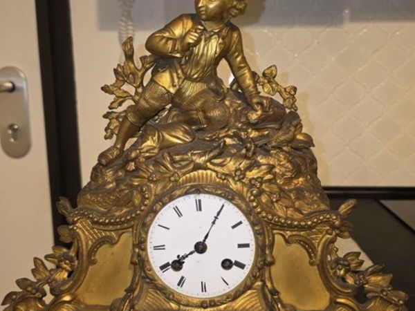 FIGURAL MANTEL CLOCK 1800-1850 - Main image