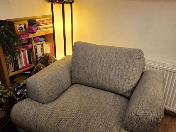 EZ Living Fabric Armchair, Grey - Main image