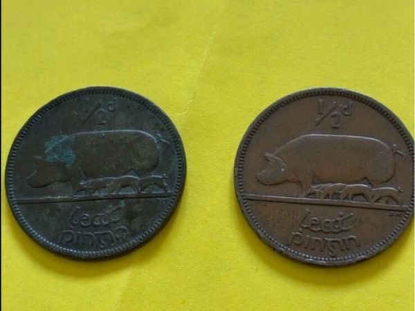 Irish Leath Phingin 1928,1941 - Main image