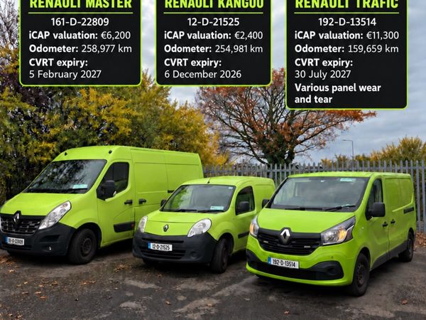Renault Kangoo, Trafic and Master Lot - Main image