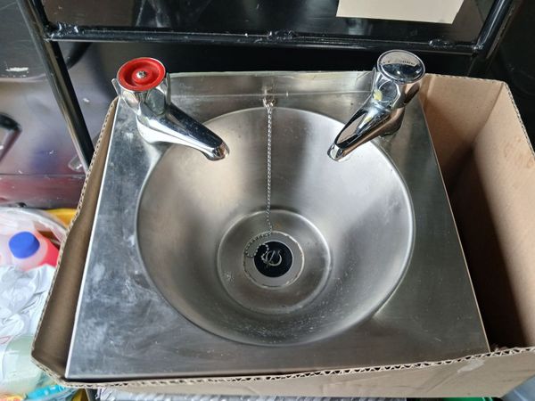 Personal sink with mixer taps fitted delivered - Main image