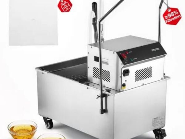 Commercial Mobile Fryer Filter Machine, 55L /14.5G - Main image