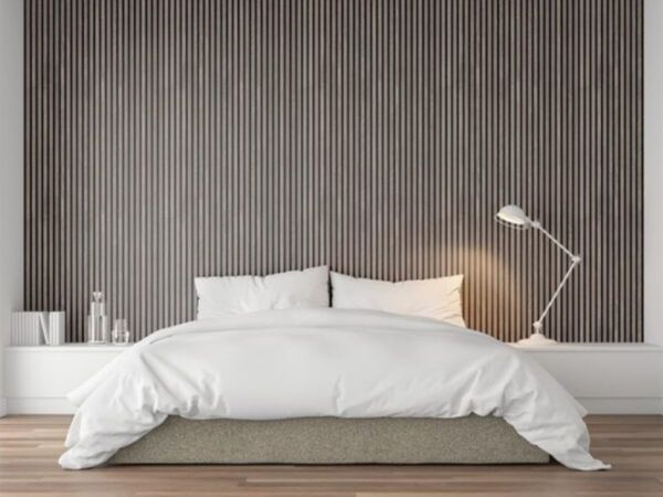 FT PREM Acoustic Panel 2.44mx605x22mm GREY OAK - Main image