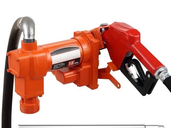 Gasoline Extraction Transfer Pump with Auto Nozzle - Main image