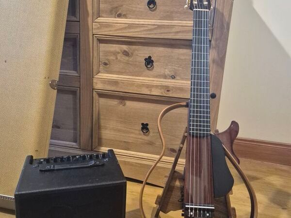 Yamaha Silent Nylon string Guitar and Tanglewood Acoustic Amp - Main image