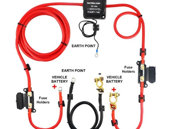 4mtr 12V Split Charge Relay Kit - Main image