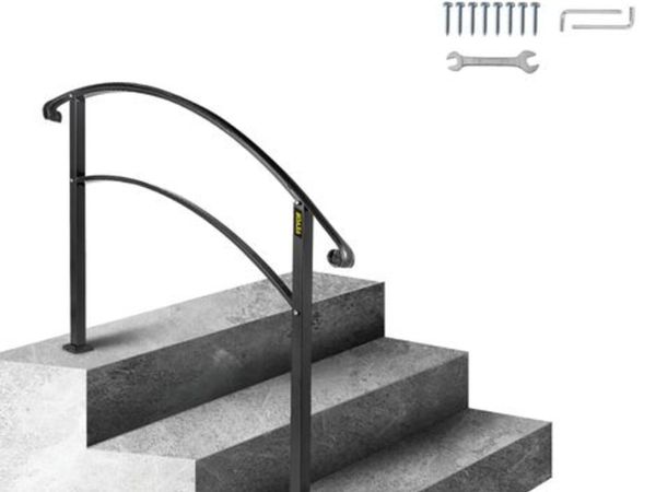 Handrails for Outdoor Steps,Fit 1or3 Steps Outdoo - Main image