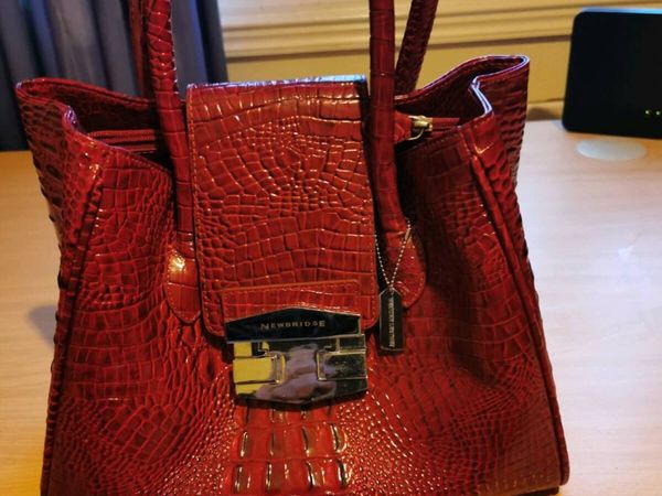Red leather Newbridge bag - Main image