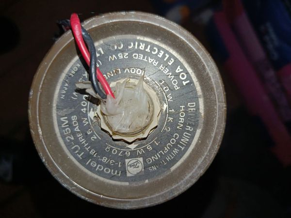 Vintage TOA electric Horn unit - Main image