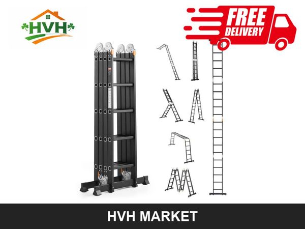 7-in-1 Folding 5-Step Telescopic Ladder - Main image