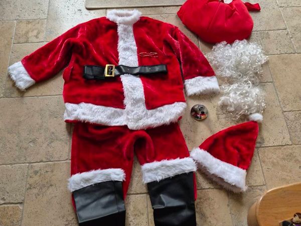 Luxury Santa suit, Santa belly & accessories - Main image