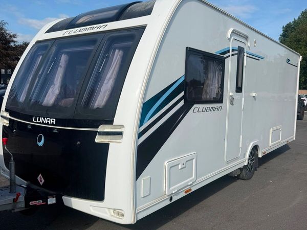Lunar Clubman 2018 . 4 Berth Caravan . End Bedroom - Main image