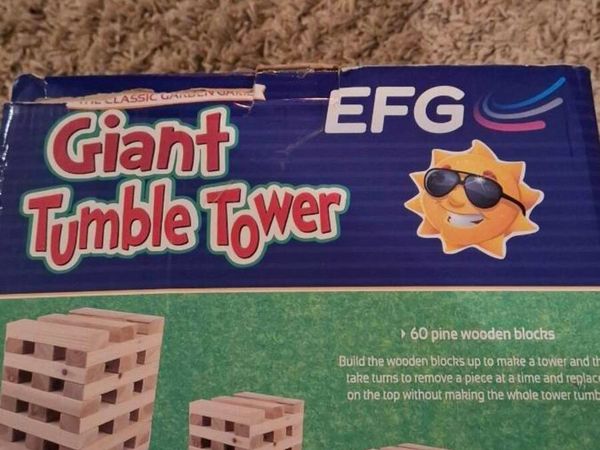 Giant jenga style block game - Main image