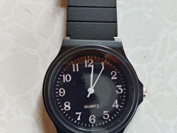 Black Face Plastic Watch (little Use). - Main image