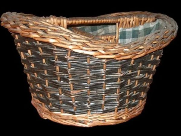 Vintage Harrods Wicker 4-Bottle Wine Carrier - Main image
