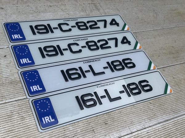 Gel number plates delivery nationwide - Main image