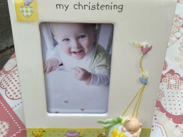 Brand New Aynsley Christening Photo Frame - Main image