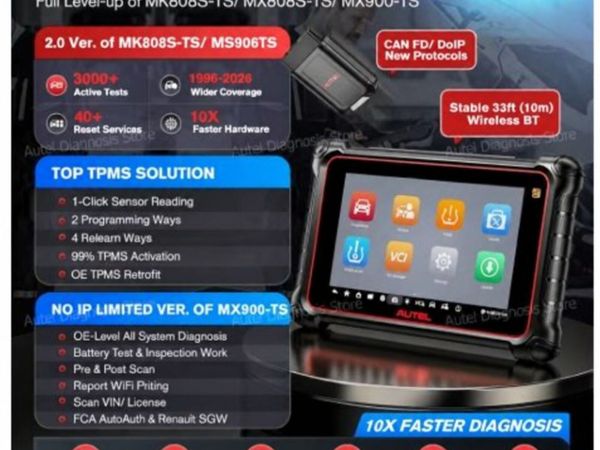 2026 Autel MaxiCOM MK900-TS  - TPMS scanner tool - Main image