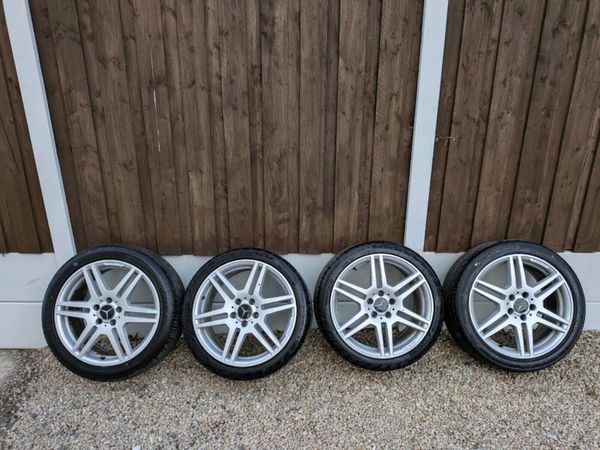 GENUINE MERCEDES-BENZ AMG 18” ALLOY WHEELS & TYRES - Main image