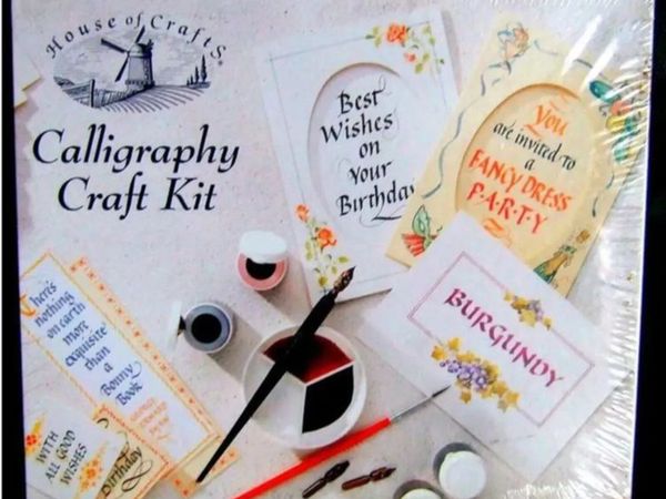 Brand New Sealed House of Crafts Calligraphy Kit - Main image