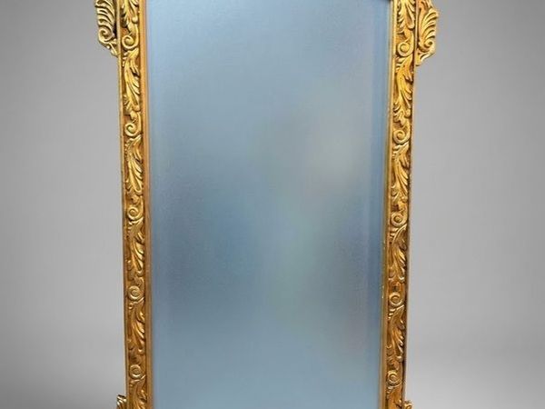 Large French-Style Gilt Wood Mirror - Main image