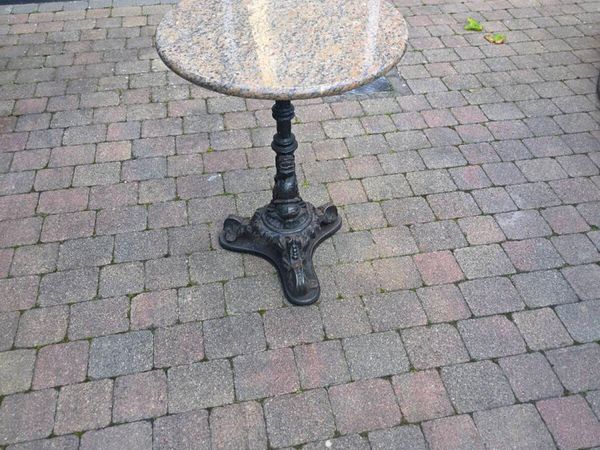 Cast iron/ marble table  for sale - Main image