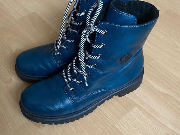 Ladies Rieker Ankle Boots, Size 40, Teal Colour - Main image