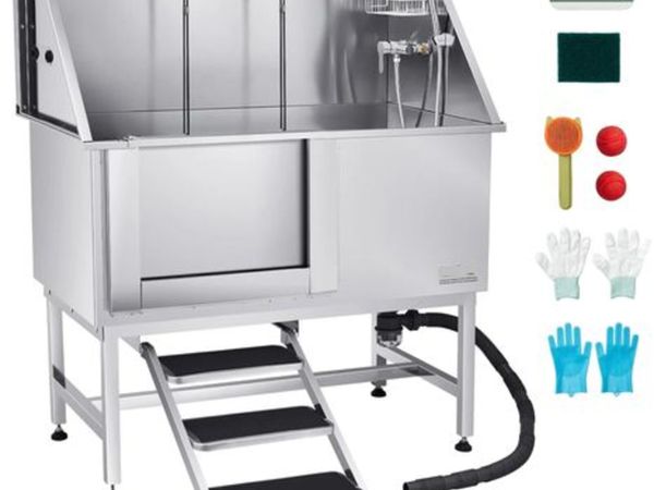 Stainless Steel Dog Washing Station, 127 cm Pet - Main image