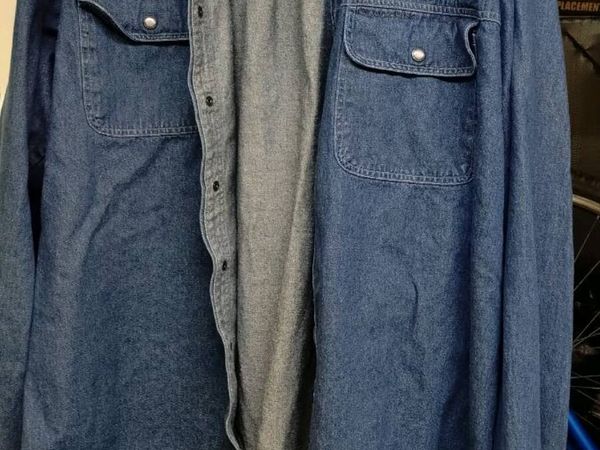 Men's Denim Shirt. Size XXXL. - Main image