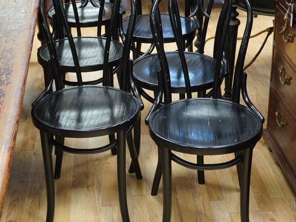 Set of 6 Vintage Bentwood Dining Chairs - Main image