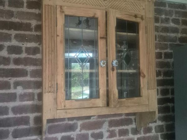 Pine Wall-Mounted Display Cabinet - Main image