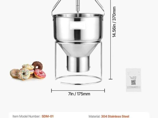 Doughnut Maker Electric Stainless Steel 2.4L - Main image