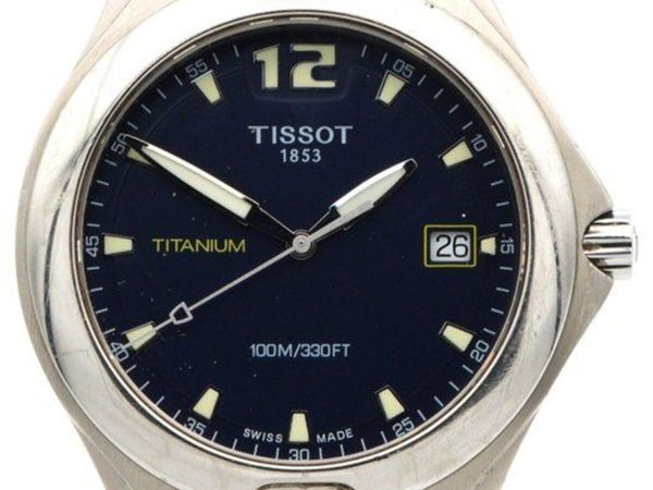 Vintage Tissot Mens Watch - Titanium Quartz Date - Main image