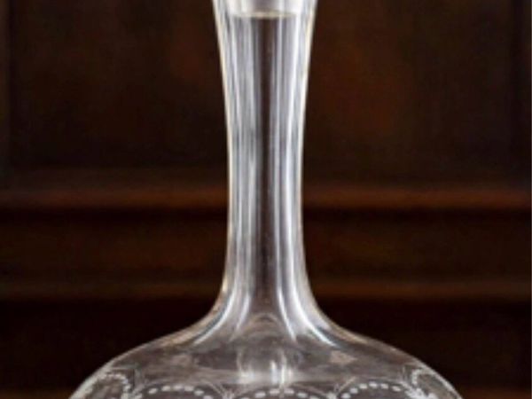 Antique crystal decanter - Victorian period - Main image