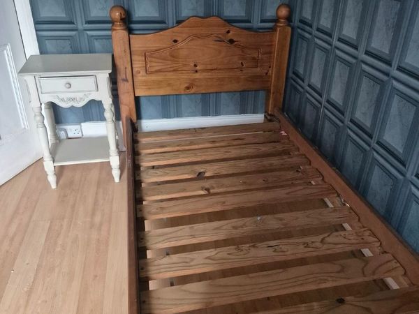 Traditional Pine Wooden Bed Frame - Main image