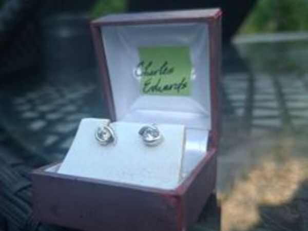 Vintage Charles Edwards Sterling Silver Earrings - Main image