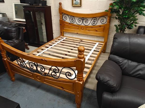 Solid Pine Double Bed - Main image