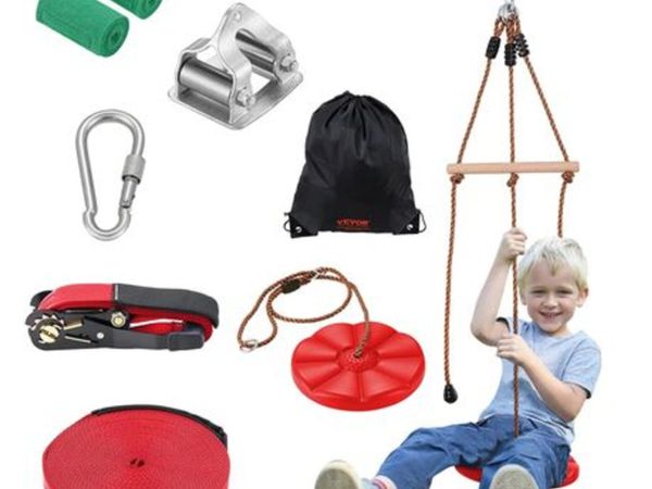 Zipline Kit for Kids and Adult, 65 ft Zip Line - Main image