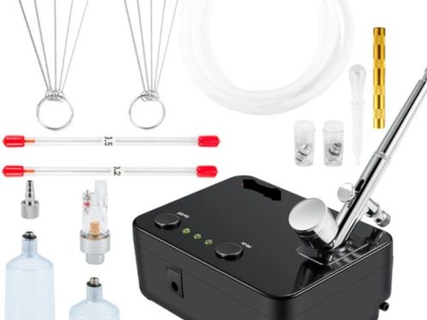 Airbrush Kit,Portable Airbrush Set with Compressor - Main image