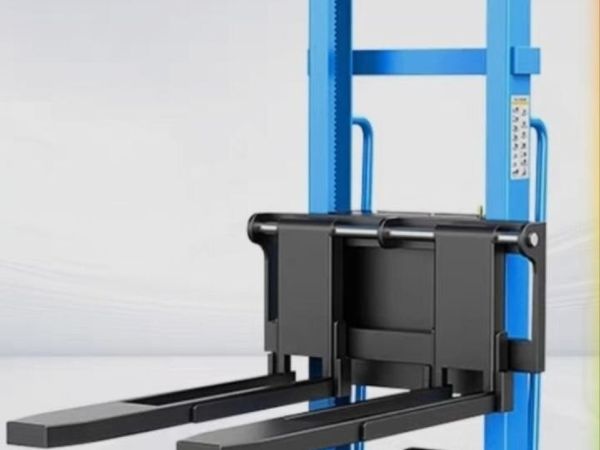 Self-Loading Electric Forklift Stacker 1.8m High. - Main image