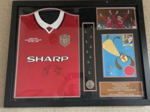 1999 treble winning Man utd champions league jerse - Main image