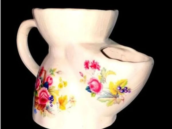 Pristine Vintage Floral Shaving Scuttle Mug - Main image