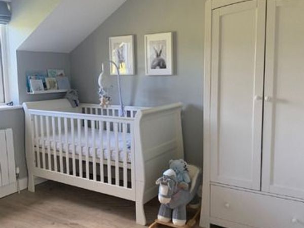 Mamas and Papas Cotbed, Dresser and Wardrobe set - Main image
