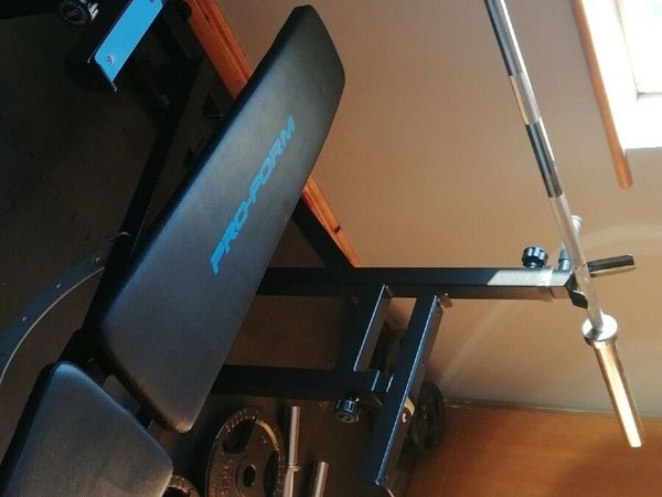 Barbell, adjustable dumbells, weight plates, rack - Main image
